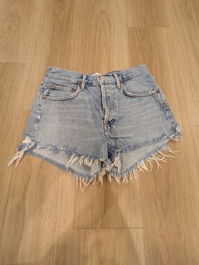 Agolde Light Wash Vintage Cutoff Jean Shorts Size 24